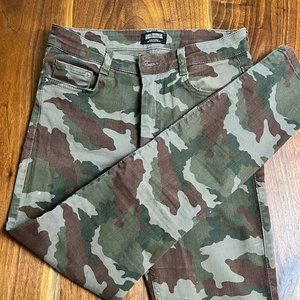 Zara camo denim jeans